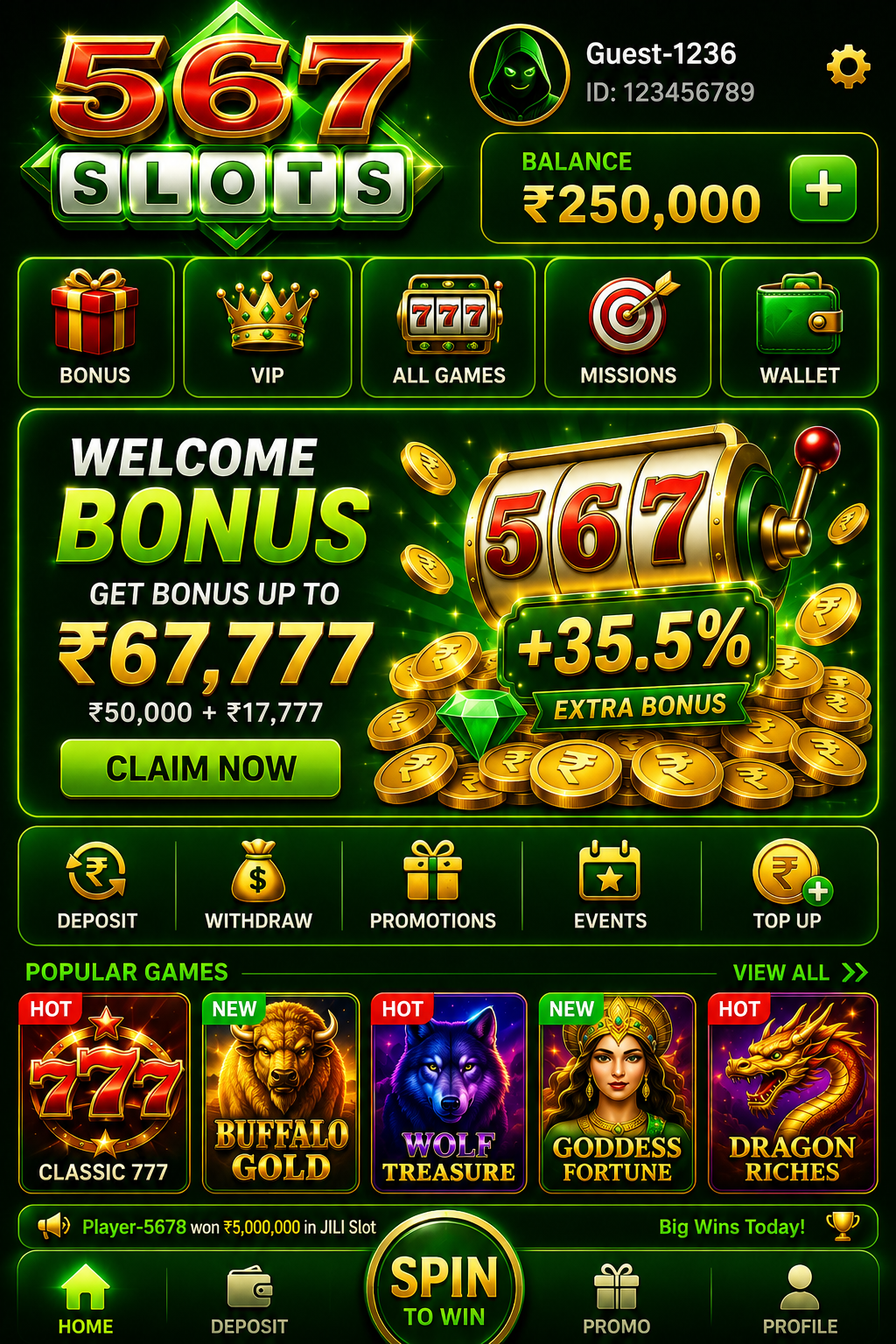 567 Slots screenshot 1