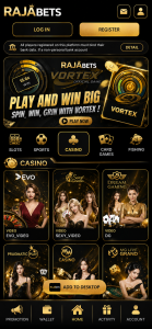 Raja bets screenshot 2
