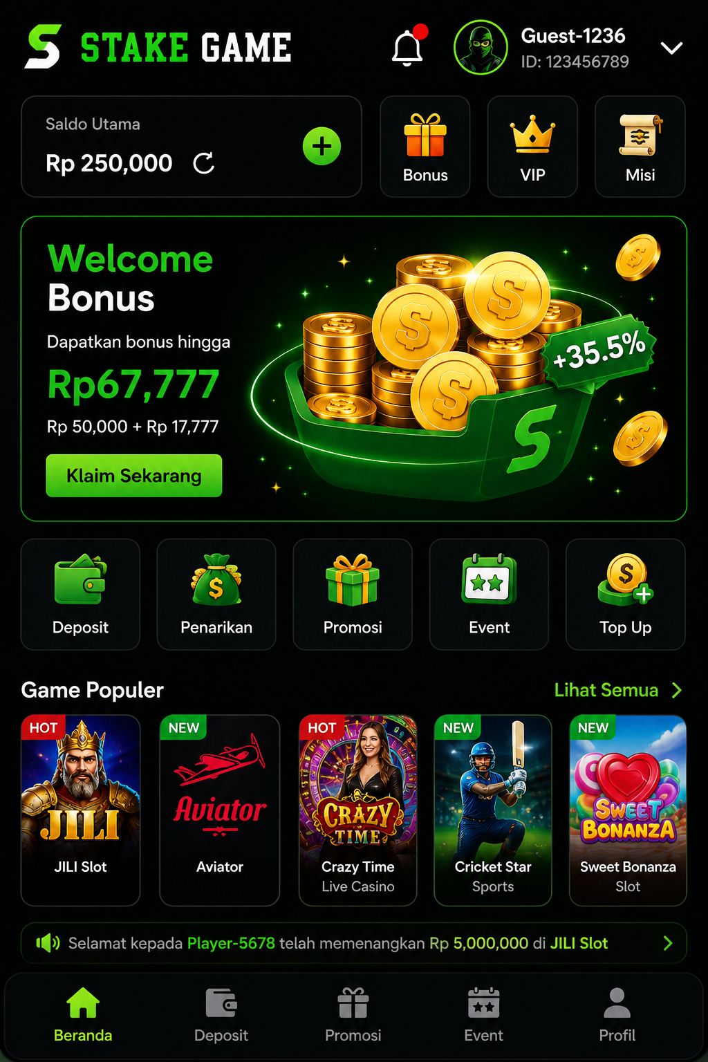 Stake Game screenshot 1