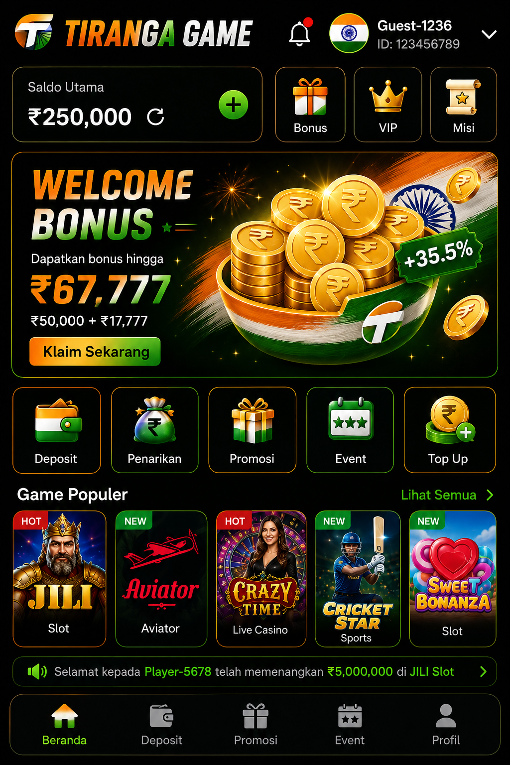 Tiranga Game APK screenshot 2